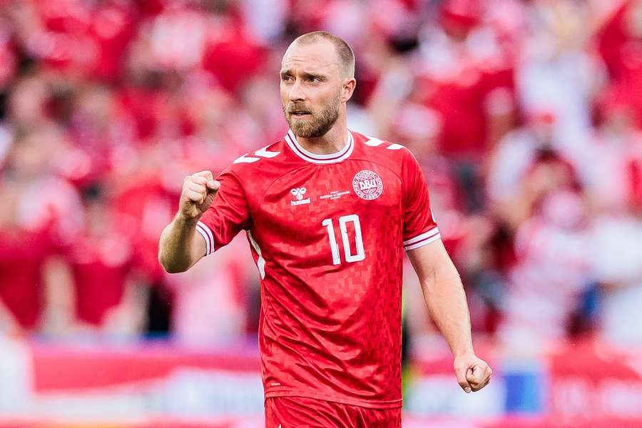 Christian Eriksen a marcat pentru Danemarca în minutul 17