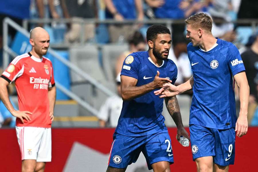 Reece James (m.) erzielte das einzige Tor vor der langen Pause