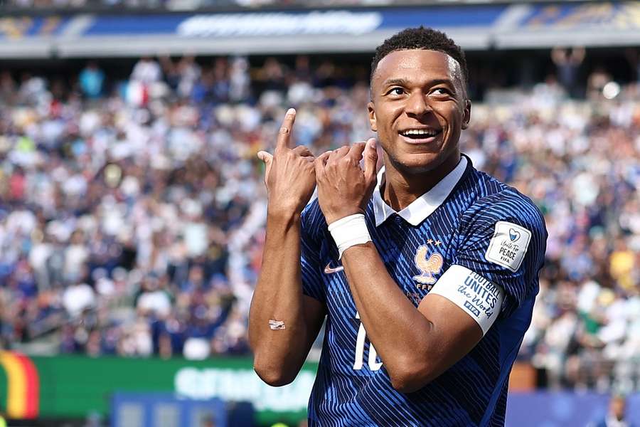 Kylian Mbappé celebra su gol ante Senegal Kylian Mbappé celebra su gol ante Senegal