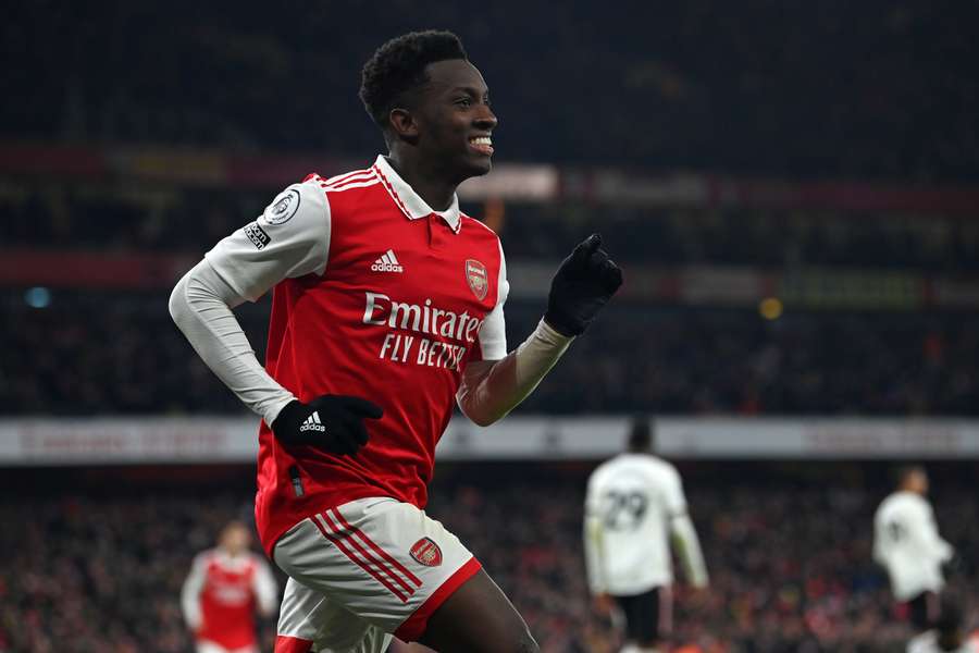 Eddie Nketiah vil sikkert også gerne nedlægge den blå side af Manchester