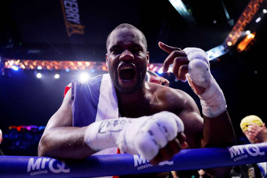 Daniel Dubois jubelt Daniel Dubois jubelt