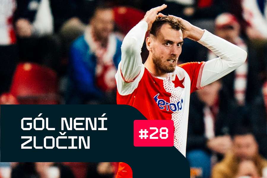 Tomáš Chorý se drží za hlavu v nedělním utkání proti Plzni.