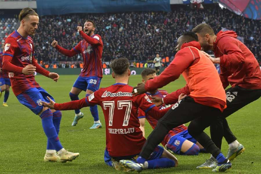 CSA Steaua București s-a impus cu 5-0 în fața celor de la ACS Viitorul Tg. Jiu