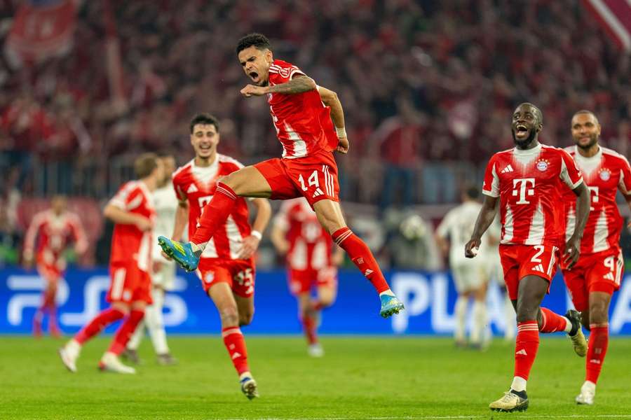 Luis Díaz iniciou a reação do Bayern contra o Real no fim