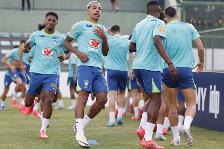 Matheus Pereira participou de sua primeira atividade com o grupo da Seleção Brasileira