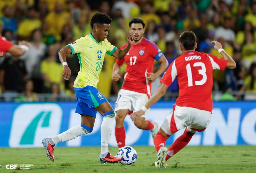Estêvão fez seu primeiro gol pela Seleção Estêvão fez seu primeiro gol pela Seleção