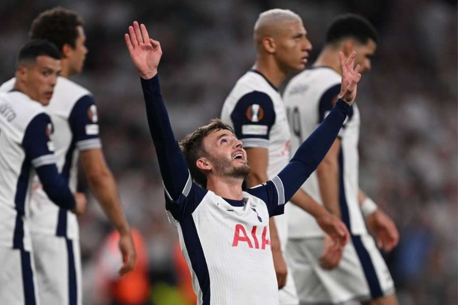 Maddison fez o segundo do Tottenham na vitória sobre o Bodo/Glimt
