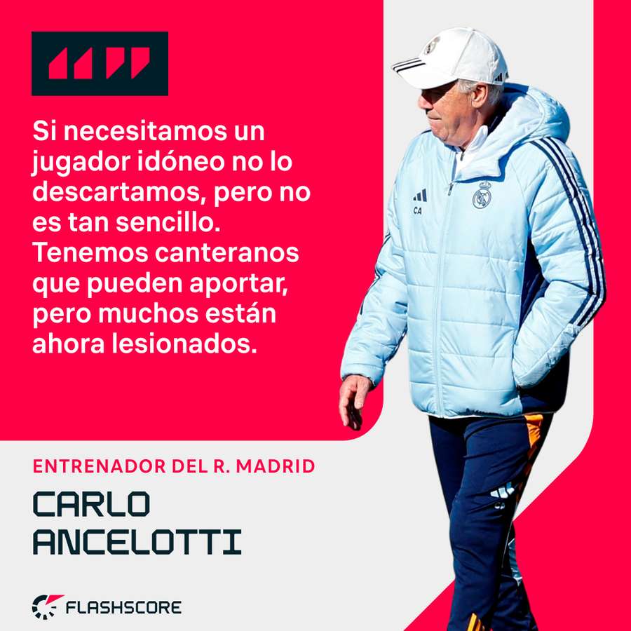 Las palabras de Carlo Ancelotti.