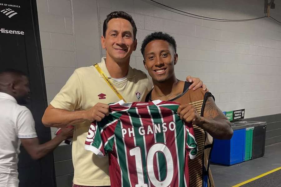 Lucas Ribeiro e Ganso, do Flu, se encontraram na Copa de Clubes