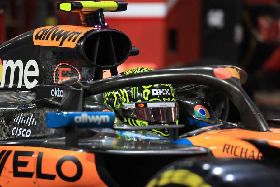 Lando Norris in action during the weekend