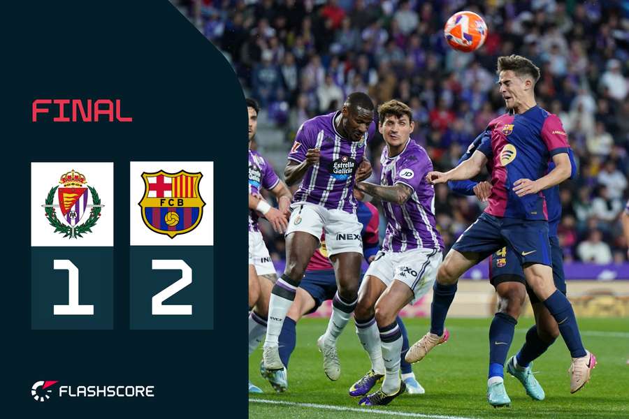 Sigue en directo el Valladolid-Barcelona