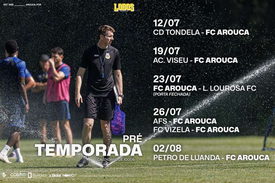 Arouca divulgou calendário de pré-temporada Arouca divulgou calendário de pré-temporada