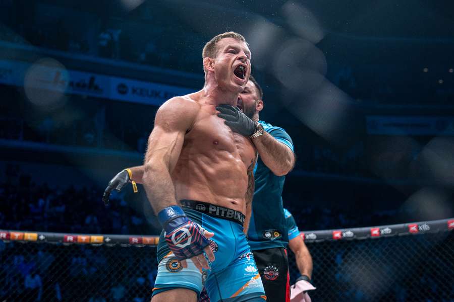 Polak tuż po triumfie w finale Polak tuż po triumfie w finale