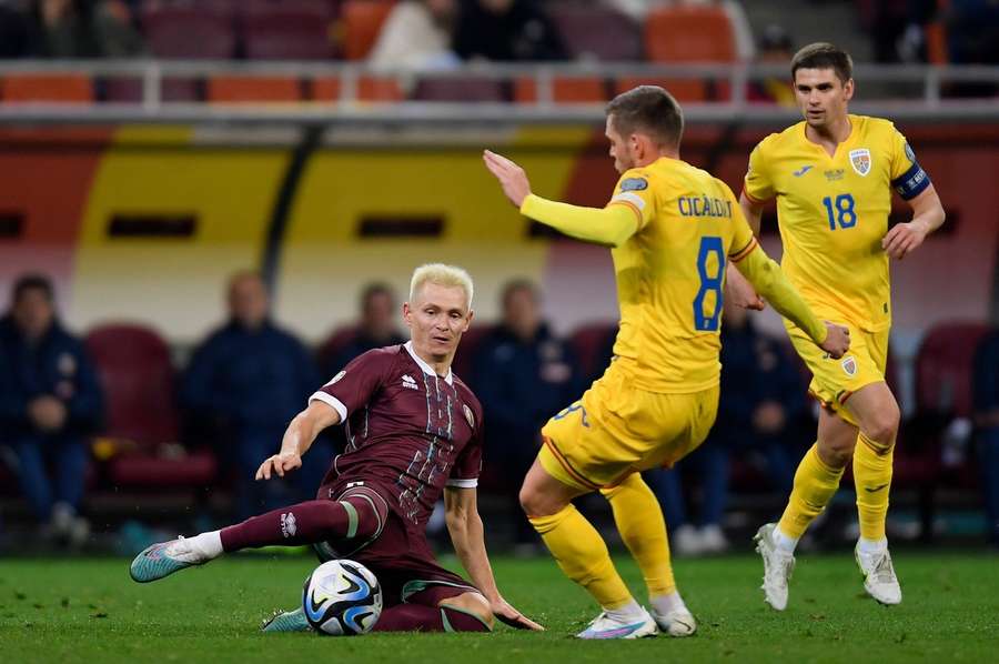 Cicâldău și Marin în partida cu Belarus