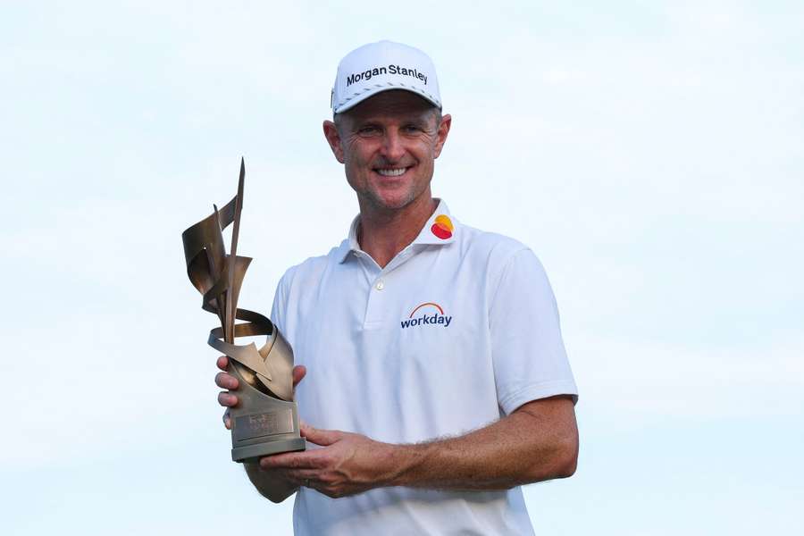 Justin Rose après son titre. Justin Rose après son titre.