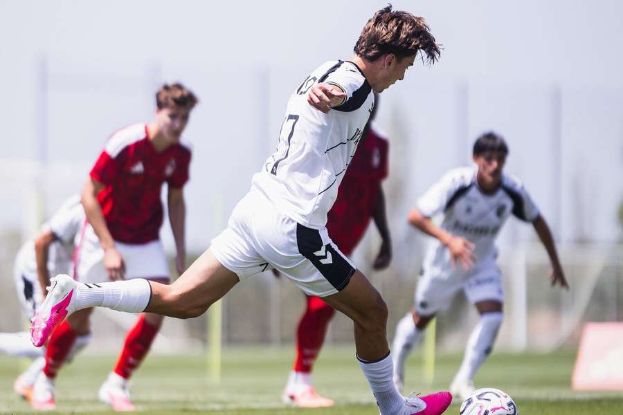 Miguel Nogueira marcou o golo do Vitória SC Miguel Nogueira marcou o golo do Vitória SC