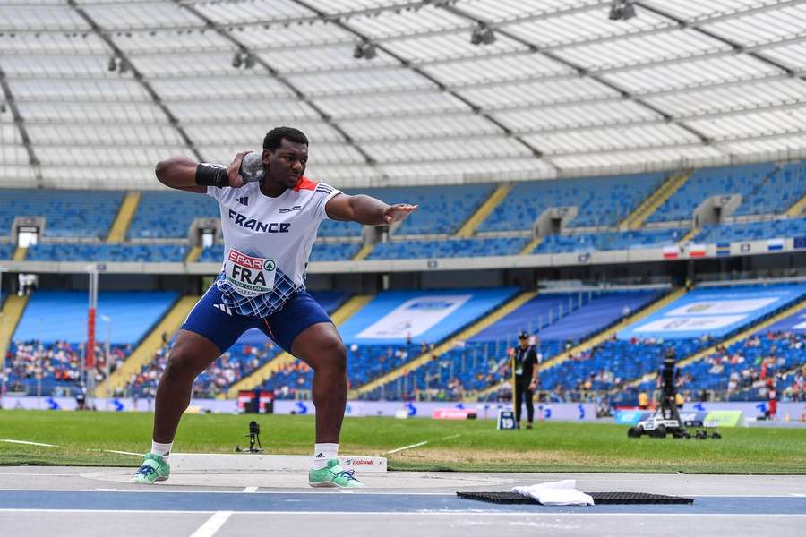 Fred Moudani Likibi lors des Jeux européens en juin dernier