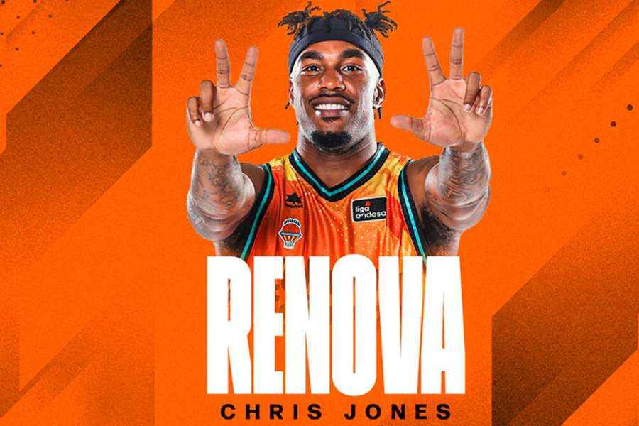 Chris Jones renueva con el Valencia Basket y seguirá siendo taronja hasta 2026