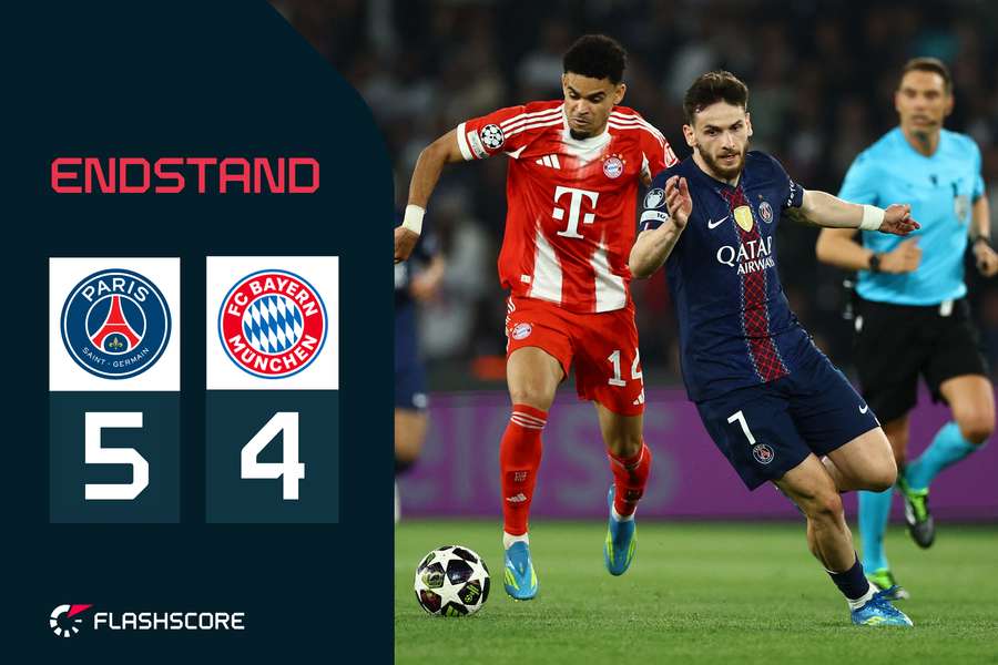 Díaz (l.) und Kvaratskhelia waren zwei der Hauptprotagonisten in Paris