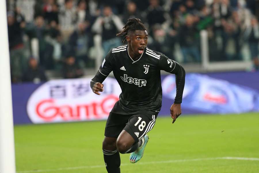 22-årige Moise Kean var i absolut hopla, da Juventus søndag aften besejrede Lazio.