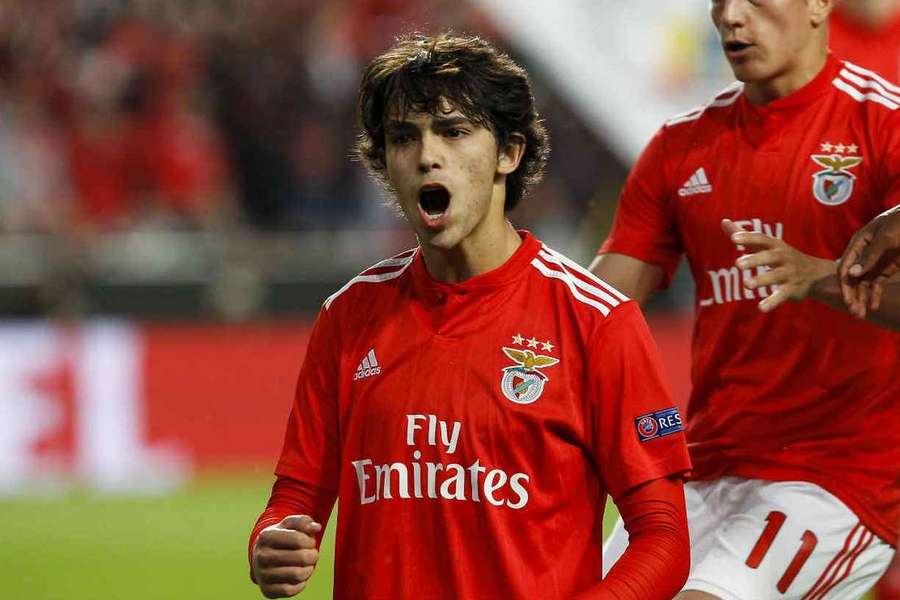 João Félix en el Benfica en la temporada 2018/19