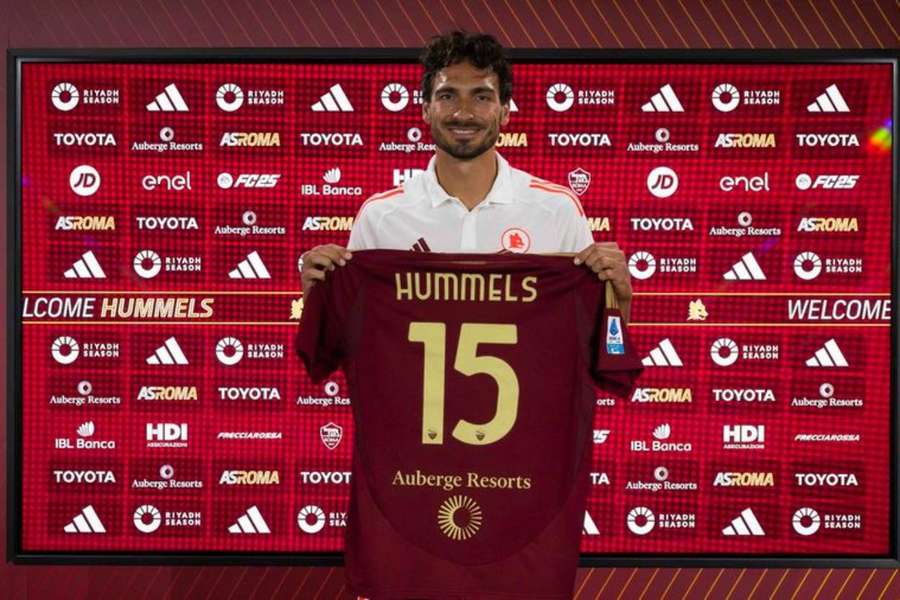 Mats Hummels wurde Anfang des Monats bei der Roma vorgestellt.