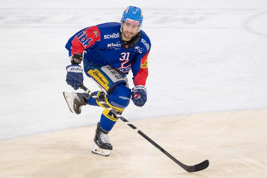 Lukas Klok beim EHC Kloten. Lukas Klok beim EHC Kloten.