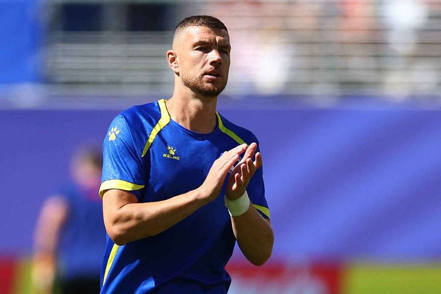 Edin Dzeko during the 2026 FIFA World Cup with Bosnia & Herzegovina Edin Dzeko during the 2026 FIFA World Cup with Bosnia & Herzegovina