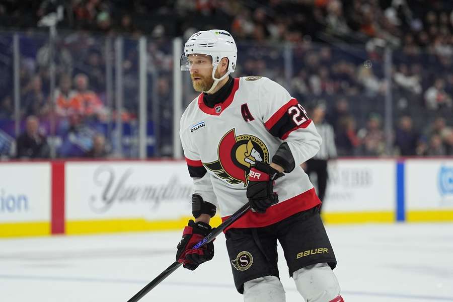 Senators' Claude Giroux during a game (2026) Senators' Claude Giroux during a game (2026)