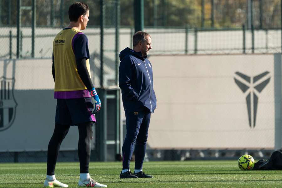 Flick, durante un entrenamiento