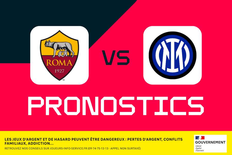 Roma - Inter : pronostics, meilleures cotes et paris (Serie A)