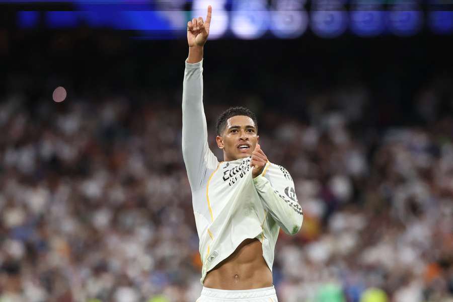 Jude Bellingham celebrates scoring Real Madrid's second goal in Sundays' El Clásico against Barcelona Jude Bellingham celebrates scoring Real Madrid's second goal in Sundays' El Clásico against Barcelona