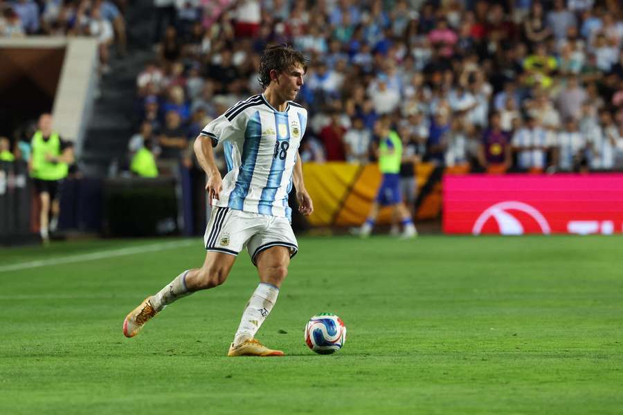 Nico Paz con l'Argentina
