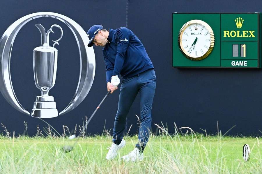 Matthew Jordan met de eerste tee shot van The Open 2023