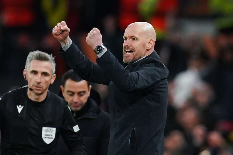 Ten Hag juicht na de overwinning gisteren