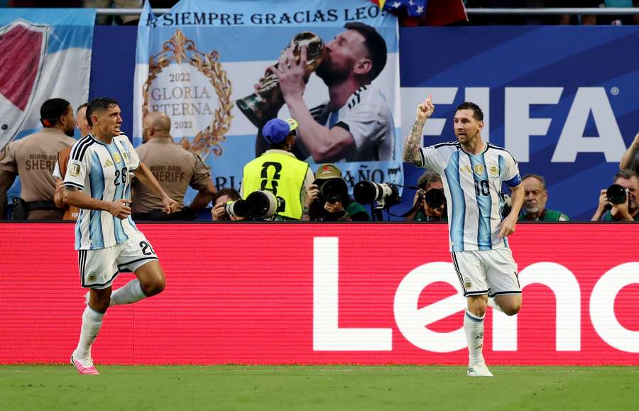 Lionel Messi scores again for Argentina Lionel Messi scores again for Argentina