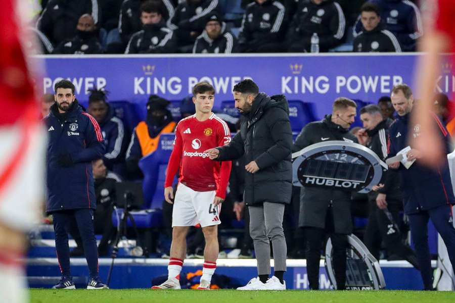 Amorim happy with Man Utd win at Leicester - and Amass debut