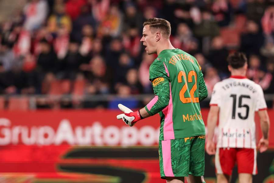 Marc-André ter Stegen machte bei seinem Debüt ein solides Spiel und erhielt die Flashscore-Note 6,5