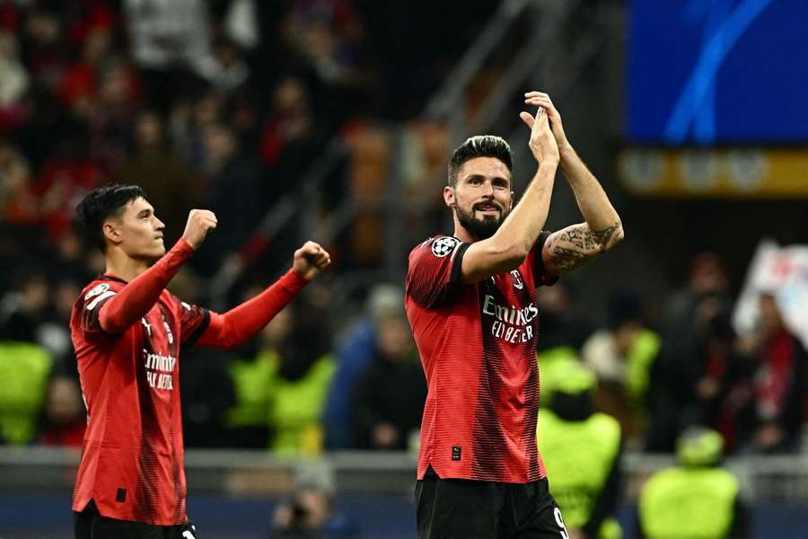 Giroud dopo la vittoria contro il Psg