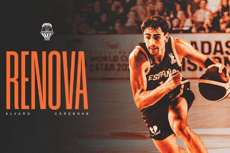 Álvaro Cárdenas renueva con el Valencia y es dado de alta en la acb