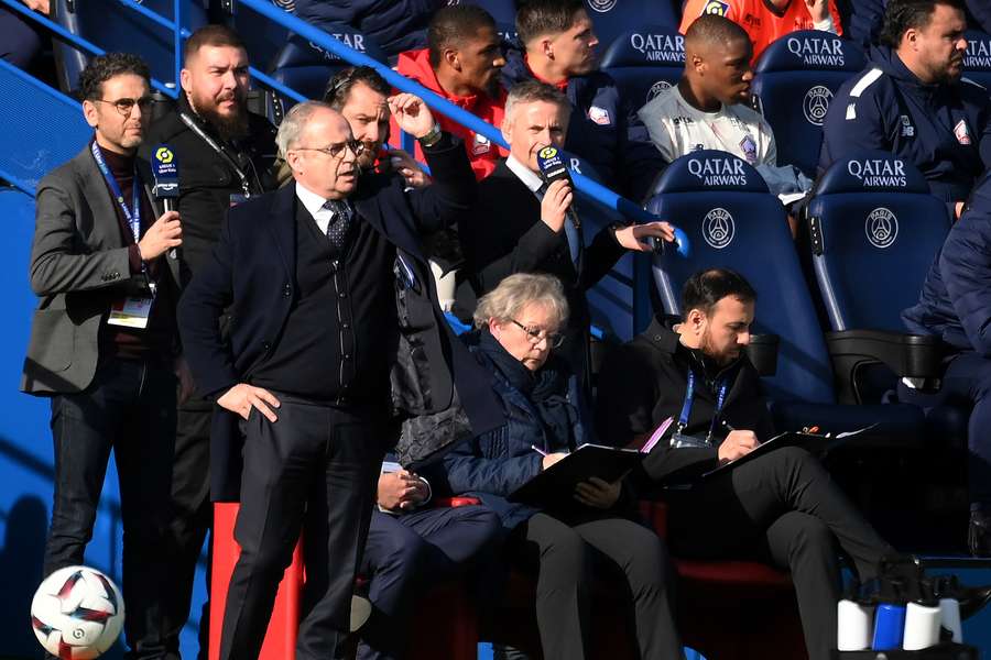 Luis Campos lors du match face à Lille.