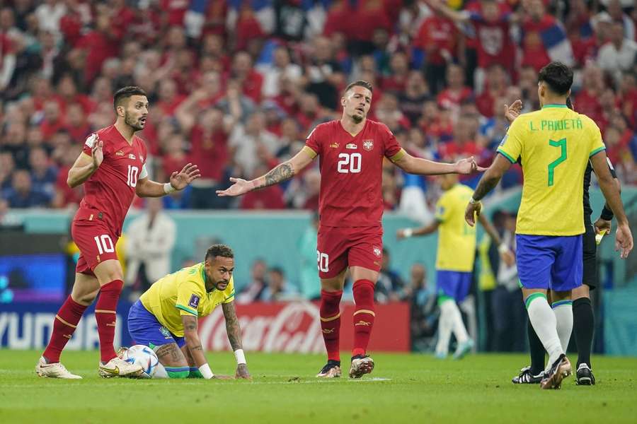 Serbia were outclassed by Brazil in their first match