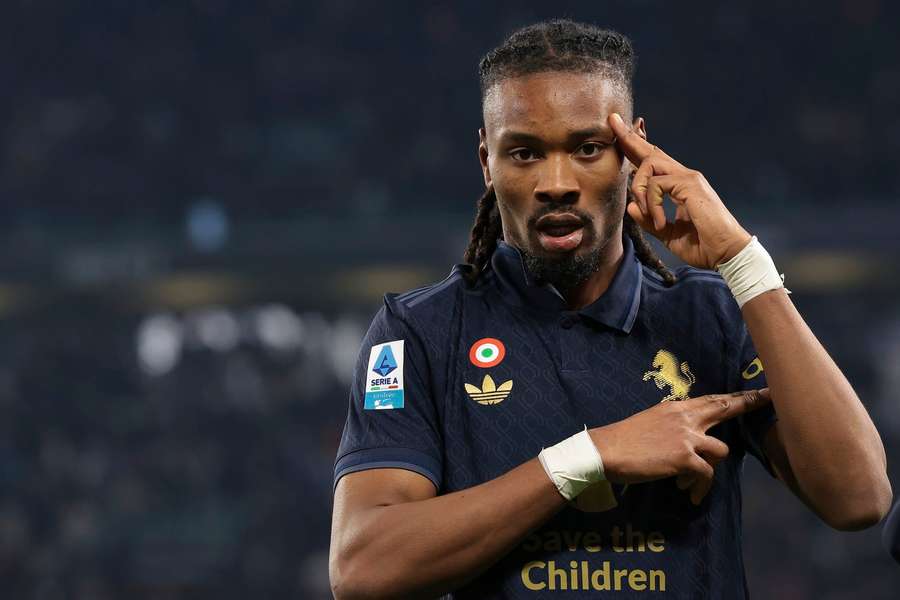 Khephren Thuram bejubelt seinen Treffer zum 1:0.