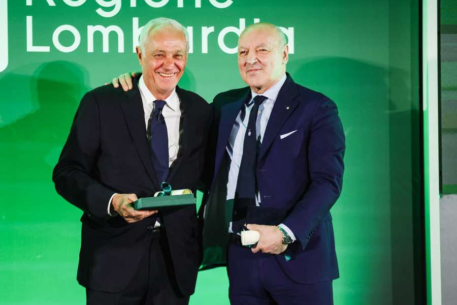 Antonio Percassi e Giuseppe Marotta, presidenti di Atalanta e Inter