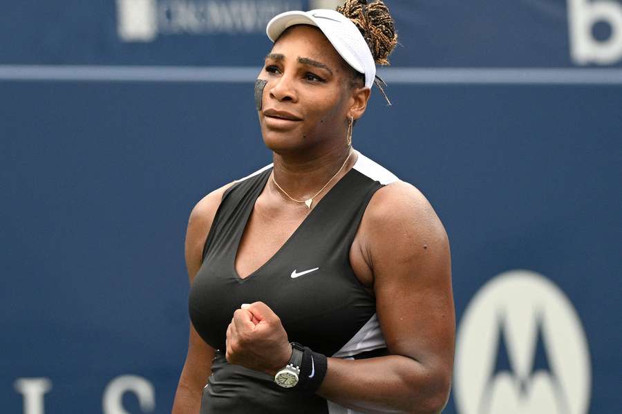 Serena Williams won her first singles game since the French Open earlier this year