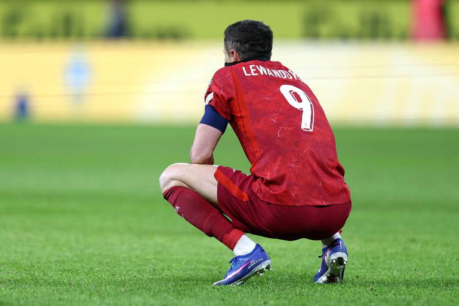 Robert Lewandowski after Poland's play-off defeat