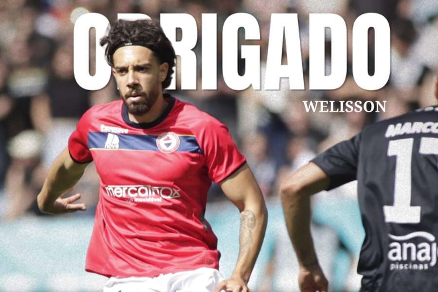 Welisson foi um dos 17 jogadores de quem o Trofense se despediu nas redes sociais Welisson foi um dos 17 jogadores de quem o Trofense se despediu nas redes sociais