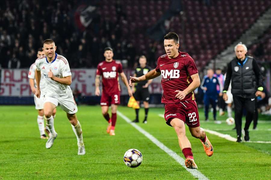 Evgen Konoplyanka jogou apenas 60 minutos pelo Cluj