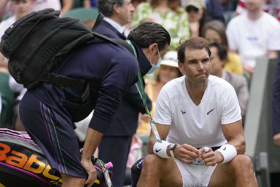 Nadal sofreu muitas lesões durante a sua carreira