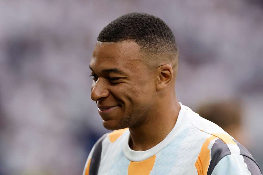 Mbappé, en un partido con el Real Madrid.